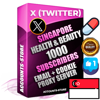 Professional Singapore PREMIUM X (Twitter) accounts of manual registration and farming for the HEALTH & BEAUTY niche with high trust history photos and tweets — fully themed and optimized for HEALTH & BEAUTY advertising and promotion — 1000 niche-related live active followers 2009–2014 registration year Verified Email (Included) + Cookie JSON for secure import and login to the account + User Agent + High-quality filling (Photo Header Posts). Fully ready for targeted campaigns and ad launches from any country. Perfectly hold ads without bans. Ideal for any earning schemes affiliate promotions and marketing projects. Quality unlimited IPv4 proxy server included. Professional Singapore PREMIUM X (Twitter) accounts of manual registration and farming for the HEALTH & BEAUTY niche with high trust history photos and tweets — fully themed and optimized for HEALTH & BEAUTY advertising and promotion — 1000 niche-related live active followers 2009–2014 registration year Verified Email (Included) + Cookie JSON for secure import and login to the account + User Agent + High-quality filling (Photo Header Posts). Fully ready for targeted campaigns and ad launches from any country. Perfectly hold ads without bans. Ideal for any earning schemes affiliate promotions and marketing projects. Quality unlimited IPv4 proxy server included.