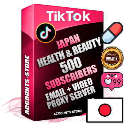 Professional Japanese PREMIUM TikTok accounts of manual registration and farming for the HEALTH & BEAUTY niche with high trust history profile photos and videos — fully themed and optimized for HEALTH & BEAUTY advertising and promotion — 500 niche-related live active subscribers 2018–2022 registration years Verified Email (included) + Cookie JSON for secure import and login to the account + User Agent + high-quality content filling (profile photo banner and videos). Fully ready for targeted campaigns and ad launches from any country. Perfectly holds ads without bans. Ideal for any earning schemes affiliate promotions and marketing projects. Quality unlimited IPv4 proxy server included.