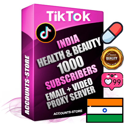 Professional Indian PREMIUM TikTok accounts of manual registration and farming for the HEALTH & BEAUTY niche with high trust history profile photos and videos — fully themed and optimized for HEALTH & BEAUTY advertising and promotion — 1000 niche-related live active subscribers 2018–2022 registration years Verified Email (included) + Cookie JSON for secure import and login to the account + User Agent + high-quality content filling (profile photo banner and videos). Fully ready for targeted campaigns and ad launches from any country. Perfectly holds ads without bans. Ideal for any earning schemes affiliate promotions and marketing projects. Quality unlimited IPv4 proxy server included. Professional Indian PREMIUM TikTok accounts of manual registration and farming for the HEALTH & BEAUTY niche with high trust history profile photos and videos — fully themed and optimized for HEALTH & BEAUTY advertising and promotion — 1000 niche-related live active subscribers 2018–2022 registration years Verified Email (included) + Cookie JSON for secure import and login to the account + User Agent + high-quality content filling (profile photo banner and videos). Fully ready for targeted campaigns and ad launches from any country. Perfectly holds ads without bans. Ideal for any earning schemes affiliate promotions and marketing projects. Quality unlimited IPv4 proxy server included.