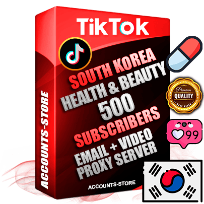 Professional Korean PREMIUM TikTok accounts of manual registration and farming for the HEALTH & BEAUTY niche with high trust history profile photos and videos — fully themed and optimized for HEALTH & BEAUTY advertising and promotion — 500 niche-related live active subscribers 2018–2022 registration years Verified Email (included) + Cookie JSON for secure import and login to the account + User Agent + high-quality content filling (profile photo banner and videos). Fully ready for targeted campaigns and ad launches from any country. Perfectly holds ads without bans. Ideal for any earning schemes affiliate promotions and marketing projects. Quality unlimited IPv4 proxy server included.