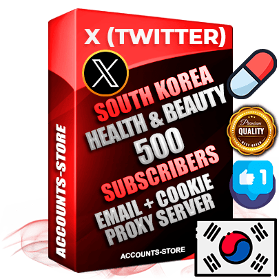 Professional Korean PREMIUM X (Twitter) accounts of manual registration and farming for the HEALTH & BEAUTY niche with high trust history photos and tweets — fully themed and optimized for HEALTH & BEAUTY advertising and promotion — 500 niche-related live active followers 2009–2014 registration year Verified Email (Included) + Cookie JSON for secure import and login to the account + User Agent + High-quality filling (Photo Header Posts). Fully ready for targeted campaigns and ad launches from any country. Perfectly hold ads without bans. Ideal for any earning schemes affiliate promotions and marketing projects. Quality unlimited IPv4 proxy server included. Professional Korean PREMIUM X (Twitter) accounts of manual registration and farming for the HEALTH & BEAUTY niche with high trust history photos and tweets — fully themed and optimized for HEALTH & BEAUTY advertising and promotion — 500 niche-related live active followers 2009–2014 registration year Verified Email (Included) + Cookie JSON for secure import and login to the account + User Agent + High-quality filling (Photo Header Posts). Fully ready for targeted campaigns and ad launches from any country. Perfectly hold ads without bans. Ideal for any earning schemes affiliate promotions and marketing projects. Quality unlimited IPv4 proxy server included.