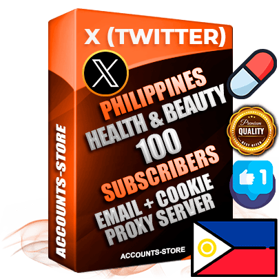 Professional Filipino PREMIUM X (Twitter) accounts of manual registration and farming for the HEALTH & BEAUTY niche with high trust history photos and tweets — fully themed and optimized for HEALTH & BEAUTY advertising and promotion — 100 niche-related live active followers 2009–2014 registration year Verified Email (Included) + Cookie JSON for secure import and login to the account + User Agent + High-quality filling (Photo Header Posts). Fully ready for targeted campaigns and ad launches from any country. Perfectly hold ads without bans. Ideal for any earning schemes affiliate promotions and marketing projects. Quality unlimited IPv4 proxy server included.