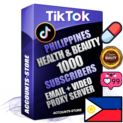 Professional Filipino PREMIUM TikTok accounts of manual registration and farming for the HEALTH & BEAUTY niche with high trust history profile photos and videos — fully themed and optimized for HEALTH & BEAUTY advertising and promotion — 1000 niche-related live active subscribers 2018–2022 registration years Verified Email (included) + Cookie JSON for secure import and login to the account + User Agent + high-quality content filling (profile photo banner and videos). Fully ready for targeted campaigns and ad launches from any country. Perfectly holds ads without bans. Ideal for any earning schemes affiliate promotions and marketing projects. Quality unlimited IPv4 proxy server included.