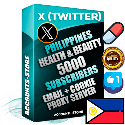 Professional Filipino PREMIUM X (Twitter) accounts of manual registration and farming for the HEALTH & BEAUTY niche with high trust history photos and tweets — fully themed and optimized for HEALTH & BEAUTY advertising and promotion — 5000 niche-related live active followers 2009–2014 registration year Verified Email (Included) + Cookie JSON for secure import and login to the account + User Agent + High-quality filling (Photo Header Posts). Fully ready for targeted campaigns and ad launches from any country. Perfectly hold ads without bans. Ideal for any earning schemes affiliate promotions and marketing projects. Quality unlimited IPv4 proxy server included.