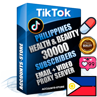 Professional Filipino PREMIUM TikTok accounts of manual registration and farming for the HEALTH & BEAUTY niche with high trust history profile photos and videos — fully themed and optimized for HEALTH & BEAUTY advertising and promotion — 30000 niche-related live active subscribers 2018–2022 registration years Verified Email (included) + Cookie JSON for secure import and login to the account + User Agent + high-quality content filling (profile photo banner and videos). Fully ready for targeted campaigns and ad launches from any country. Perfectly holds ads without bans. Ideal for any earning schemes affiliate promotions and marketing projects. Quality unlimited IPv4 proxy server included.