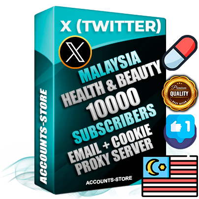 Professional Malaysian PREMIUM X (Twitter) accounts of manual registration and farming for the HEALTH & BEAUTY niche with high trust history photos and tweets — fully themed and optimized for HEALTH & BEAUTY advertising and promotion — 10000 niche-related live active followers 2009–2014 registration year Verified Email (Included) + Cookie JSON for secure import and login to the account + User Agent + High-quality filling (Photo Header Posts). Fully ready for targeted campaigns and ad launches from any country. Perfectly hold ads without bans. Ideal for any earning schemes affiliate promotions and marketing projects. Quality unlimited IPv4 proxy server included. Professional Malaysian PREMIUM X (Twitter) accounts of manual registration and farming for the HEALTH & BEAUTY niche with high trust history photos and tweets — fully themed and optimized for HEALTH & BEAUTY advertising and promotion — 10000 niche-related live active followers 2009–2014 registration year Verified Email (Included) + Cookie JSON for secure import and login to the account + User Agent + High-quality filling (Photo Header Posts). Fully ready for targeted campaigns and ad launches from any country. Perfectly hold ads without bans. Ideal for any earning schemes affiliate promotions and marketing projects. Quality unlimited IPv4 proxy server included.