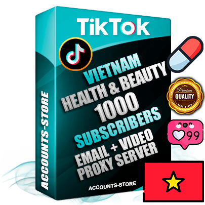 Professional Vietnamese PREMIUM TikTok accounts of manual registration and farming for the HEALTH & BEAUTY niche with high trust history profile photos and videos — fully themed and optimized for HEALTH & BEAUTY advertising and promotion — 1000 niche-related live active subscribers 2018–2022 registration years Verified Email (included) + Cookie JSON for secure import and login to the account + User Agent + high-quality content filling (profile photo banner and videos). Fully ready for targeted campaigns and ad launches from any country. Perfectly holds ads without bans. Ideal for any earning schemes affiliate promotions and marketing projects. Quality unlimited IPv4 proxy server included. Professional Vietnamese PREMIUM TikTok accounts of manual registration and farming for the HEALTH & BEAUTY niche with high trust history profile photos and videos — fully themed and optimized for HEALTH & BEAUTY advertising and promotion — 1000 niche-related live active subscribers 2018–2022 registration years Verified Email (included) + Cookie JSON for secure import and login to the account + User Agent + high-quality content filling (profile photo banner and videos). Fully ready for targeted campaigns and ad launches from any country. Perfectly holds ads without bans. Ideal for any earning schemes affiliate promotions and marketing projects. Quality unlimited IPv4 proxy server included.