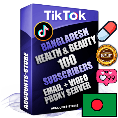 Professional Bangladeshi PREMIUM TikTok accounts of manual registration and farming for the HEALTH & BEAUTY niche with high trust history profile photos and videos — fully themed and optimized for HEALTH & BEAUTY advertising and promotion — 100 niche-related live active subscribers 2018–2022 registration years Verified Email (included) + Cookie JSON for secure import and login to the account + User Agent + high-quality content filling (profile photo banner and videos). Fully ready for targeted campaigns and ad launches from any country. Perfectly holds ads without bans. Ideal for any earning schemes affiliate promotions and marketing projects. Quality unlimited IPv4 proxy server included.