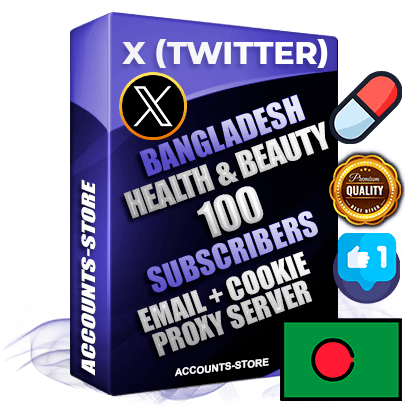 Professional Bangladeshi PREMIUM X (Twitter) accounts of manual registration and farming for the HEALTH & BEAUTY niche with high trust history photos and tweets — fully themed and optimized for HEALTH & BEAUTY advertising and promotion — 100 niche-related live active followers 2009–2014 registration year Verified Email (Included) + Cookie JSON for secure import and login to the account + User Agent + High-quality filling (Photo Header Posts). Fully ready for targeted campaigns and ad launches from any country. Perfectly hold ads without bans. Ideal for any earning schemes affiliate promotions and marketing projects. Quality unlimited IPv4 proxy server included. Professional Bangladeshi PREMIUM X (Twitter) accounts of manual registration and farming for the HEALTH & BEAUTY niche with high trust history photos and tweets — fully themed and optimized for HEALTH & BEAUTY advertising and promotion — 100 niche-related live active followers 2009–2014 registration year Verified Email (Included) + Cookie JSON for secure import and login to the account + User Agent + High-quality filling (Photo Header Posts). Fully ready for targeted campaigns and ad launches from any country. Perfectly hold ads without bans. Ideal for any earning schemes affiliate promotions and marketing projects. Quality unlimited IPv4 proxy server included.