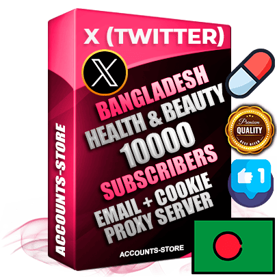 Professional Bangladeshi PREMIUM X (Twitter) accounts of manual registration and farming for the HEALTH & BEAUTY niche with high trust history photos and tweets — fully themed and optimized for HEALTH & BEAUTY advertising and promotion — 10000 niche-related live active followers 2009–2014 registration year Verified Email (Included) + Cookie JSON for secure import and login to the account + User Agent + High-quality filling (Photo Header Posts). Fully ready for targeted campaigns and ad launches from any country. Perfectly hold ads without bans. Ideal for any earning schemes affiliate promotions and marketing projects. Quality unlimited IPv4 proxy server included. Professional Bangladeshi PREMIUM X (Twitter) accounts of manual registration and farming for the HEALTH & BEAUTY niche with high trust history photos and tweets — fully themed and optimized for HEALTH & BEAUTY advertising and promotion — 10000 niche-related live active followers 2009–2014 registration year Verified Email (Included) + Cookie JSON for secure import and login to the account + User Agent + High-quality filling (Photo Header Posts). Fully ready for targeted campaigns and ad launches from any country. Perfectly hold ads without bans. Ideal for any earning schemes affiliate promotions and marketing projects. Quality unlimited IPv4 proxy server included.
