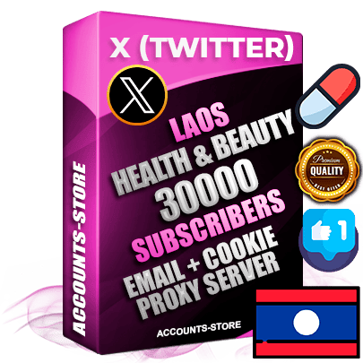 Professional Laotian PREMIUM X (Twitter) accounts of manual registration and farming for the HEALTH & BEAUTY niche with high trust history photos and tweets — fully themed and optimized for HEALTH & BEAUTY advertising and promotion — 30000 niche-related live active followers 2009–2014 registration year Verified Email (Included) + Cookie JSON for secure import and login to the account + User Agent + High-quality filling (Photo Header Posts). Fully ready for targeted campaigns and ad launches from any country. Perfectly hold ads without bans. Ideal for any earning schemes affiliate promotions and marketing projects. Quality unlimited IPv4 proxy server included.