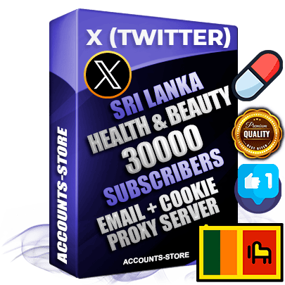 Professional Sri Lankan PREMIUM X (Twitter) accounts of manual registration and farming for the HEALTH & BEAUTY niche with high trust history photos and tweets — fully themed and optimized for HEALTH & BEAUTY advertising and promotion — 30000 niche-related live active followers 2009–2014 registration year Verified Email (Included) + Cookie JSON for secure import and login to the account + User Agent + High-quality filling (Photo Header Posts). Fully ready for targeted campaigns and ad launches from any country. Perfectly hold ads without bans. Ideal for any earning schemes affiliate promotions and marketing projects. Quality unlimited IPv4 proxy server included. Professional Sri Lankan PREMIUM X (Twitter) accounts of manual registration and farming for the HEALTH & BEAUTY niche with high trust history photos and tweets — fully themed and optimized for HEALTH & BEAUTY advertising and promotion — 30000 niche-related live active followers 2009–2014 registration year Verified Email (Included) + Cookie JSON for secure import and login to the account + User Agent + High-quality filling (Photo Header Posts). Fully ready for targeted campaigns and ad launches from any country. Perfectly hold ads without bans. Ideal for any earning schemes affiliate promotions and marketing projects. Quality unlimited IPv4 proxy server included.