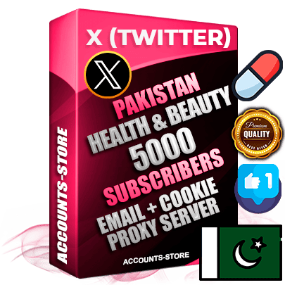 Professional Pakistani PREMIUM X (Twitter) accounts of manual registration and farming for the HEALTH & BEAUTY niche with high trust history photos and tweets — fully themed and optimized for HEALTH & BEAUTY advertising and promotion — 5000 niche-related live active followers 2009–2014 registration year Verified Email (Included) + Cookie JSON for secure import and login to the account + User Agent + High-quality filling (Photo Header Posts). Fully ready for targeted campaigns and ad launches from any country. Perfectly hold ads without bans. Ideal for any earning schemes affiliate promotions and marketing projects. Quality unlimited IPv4 proxy server included.