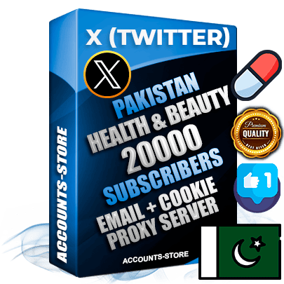Professional Pakistani PREMIUM X (Twitter) accounts of manual registration and farming for the HEALTH & BEAUTY niche with high trust history photos and tweets — fully themed and optimized for HEALTH & BEAUTY advertising and promotion — 20000 niche-related live active followers 2009–2014 registration year Verified Email (Included) + Cookie JSON for secure import and login to the account + User Agent + High-quality filling (Photo Header Posts). Fully ready for targeted campaigns and ad launches from any country. Perfectly hold ads without bans. Ideal for any earning schemes affiliate promotions and marketing projects. Quality unlimited IPv4 proxy server included.
