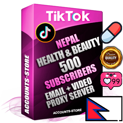 Professional Nepalese PREMIUM TikTok accounts of manual registration and farming for the HEALTH & BEAUTY niche with high trust history profile photos and videos — fully themed and optimized for HEALTH & BEAUTY advertising and promotion — 500 niche-related live active subscribers 2018–2022 registration years Verified Email (included) + Cookie JSON for secure import and login to the account + User Agent + high-quality content filling (profile photo banner and videos). Fully ready for targeted campaigns and ad launches from any country. Perfectly holds ads without bans. Ideal for any earning schemes affiliate promotions and marketing projects. Quality unlimited IPv4 proxy server included.