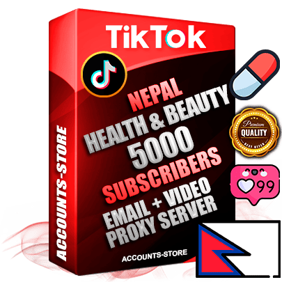 Professional Nepalese PREMIUM TikTok accounts of manual registration and farming for the HEALTH & BEAUTY niche with high trust history profile photos and videos — fully themed and optimized for HEALTH & BEAUTY advertising and promotion — 5000 niche-related live active subscribers 2018–2022 registration years Verified Email (included) + Cookie JSON for secure import and login to the account + User Agent + high-quality content filling (profile photo banner and videos). Fully ready for targeted campaigns and ad launches from any country. Perfectly holds ads without bans. Ideal for any earning schemes affiliate promotions and marketing projects. Quality unlimited IPv4 proxy server included.