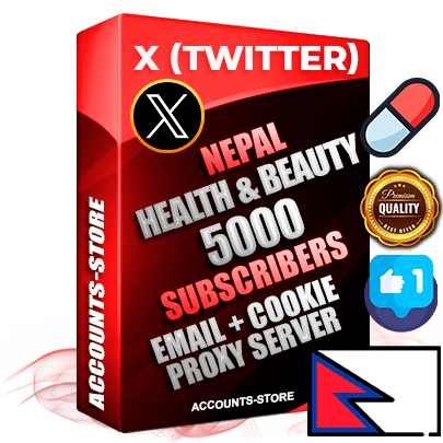 Professional Nepalese PREMIUM X (Twitter) accounts of manual registration and farming for the HEALTH & BEAUTY niche with high trust history photos and tweets — fully themed and optimized for HEALTH & BEAUTY advertising and promotion — 5000 niche-related live active followers 2009–2014 registration year Verified Email (Included) + Cookie JSON for secure import and login to the account + User Agent + High-quality filling (Photo Header Posts). Fully ready for targeted campaigns and ad launches from any country. Perfectly hold ads without bans. Ideal for any earning schemes affiliate promotions and marketing projects. Quality unlimited IPv4 proxy server included. Professional Nepalese PREMIUM X (Twitter) accounts of manual registration and farming for the HEALTH & BEAUTY niche with high trust history photos and tweets — fully themed and optimized for HEALTH & BEAUTY advertising and promotion — 5000 niche-related live active followers 2009–2014 registration year Verified Email (Included) + Cookie JSON for secure import and login to the account + User Agent + High-quality filling (Photo Header Posts). Fully ready for targeted campaigns and ad launches from any country. Perfectly hold ads without bans. Ideal for any earning schemes affiliate promotions and marketing projects. Quality unlimited IPv4 proxy server included.