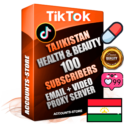 Professional Tajik PREMIUM TikTok accounts of manual registration and farming for the HEALTH & BEAUTY niche with high trust history profile photos and videos — fully themed and optimized for HEALTH & BEAUTY advertising and promotion — 100 niche-related live active subscribers 2018–2022 registration years Verified Email (included) + Cookie JSON for secure import and login to the account + User Agent + high-quality content filling (profile photo banner and videos). Fully ready for targeted campaigns and ad launches from any country. Perfectly holds ads without bans. Ideal for any earning schemes affiliate promotions and marketing projects. Quality unlimited IPv4 proxy server included.