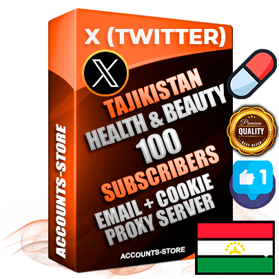 Professional Tajik PREMIUM X (Twitter) accounts of manual registration and farming for the HEALTH & BEAUTY niche with high trust history photos and tweets — fully themed and optimized for HEALTH & BEAUTY advertising and promotion — 100 niche-related live active followers 2009–2014 registration year Verified Email (Included) + Cookie JSON for secure import and login to the account + User Agent + High-quality filling (Photo Header Posts). Fully ready for targeted campaigns and ad launches from any country. Perfectly hold ads without bans. Ideal for any earning schemes affiliate promotions and marketing projects. Quality unlimited IPv4 proxy server included.