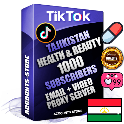 Professional Tajik PREMIUM TikTok accounts of manual registration and farming for the HEALTH & BEAUTY niche with high trust history profile photos and videos — fully themed and optimized for HEALTH & BEAUTY advertising and promotion — 1000 niche-related live active subscribers 2018–2022 registration years Verified Email (included) + Cookie JSON for secure import and login to the account + User Agent + high-quality content filling (profile photo banner and videos). Fully ready for targeted campaigns and ad launches from any country. Perfectly holds ads without bans. Ideal for any earning schemes affiliate promotions and marketing projects. Quality unlimited IPv4 proxy server included.