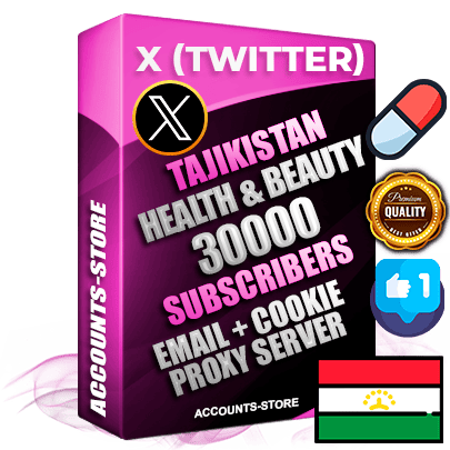 Professional Tajik PREMIUM X (Twitter) accounts of manual registration and farming for the HEALTH & BEAUTY niche with high trust history photos and tweets — fully themed and optimized for HEALTH & BEAUTY advertising and promotion — 30000 niche-related live active followers 2009–2014 registration year Verified Email (Included) + Cookie JSON for secure import and login to the account + User Agent + High-quality filling (Photo Header Posts). Fully ready for targeted campaigns and ad launches from any country. Perfectly hold ads without bans. Ideal for any earning schemes affiliate promotions and marketing projects. Quality unlimited IPv4 proxy server included. Professional Tajik PREMIUM X (Twitter) accounts of manual registration and farming for the HEALTH & BEAUTY niche with high trust history photos and tweets — fully themed and optimized for HEALTH & BEAUTY advertising and promotion — 30000 niche-related live active followers 2009–2014 registration year Verified Email (Included) + Cookie JSON for secure import and login to the account + User Agent + High-quality filling (Photo Header Posts). Fully ready for targeted campaigns and ad launches from any country. Perfectly hold ads without bans. Ideal for any earning schemes affiliate promotions and marketing projects. Quality unlimited IPv4 proxy server included.