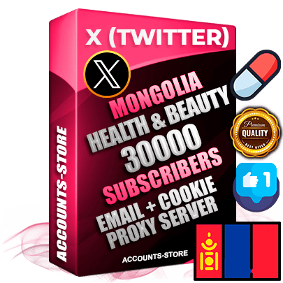Professional Mongolian PREMIUM X (Twitter) accounts of manual registration and farming for the HEALTH & BEAUTY niche with high trust history photos and tweets — fully themed and optimized for HEALTH & BEAUTY advertising and promotion — 30000 niche-related live active followers 2009–2014 registration year Verified Email (Included) + Cookie JSON for secure import and login to the account + User Agent + High-quality filling (Photo Header Posts). Fully ready for targeted campaigns and ad launches from any country. Perfectly hold ads without bans. Ideal for any earning schemes affiliate promotions and marketing projects. Quality unlimited IPv4 proxy server included.