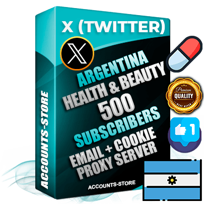 Professional Argentinian PREMIUM X (Twitter) accounts of manual registration and farming for the HEALTH & BEAUTY niche with high trust history photos and tweets — fully themed and optimized for HEALTH & BEAUTY advertising and promotion — 500 niche-related live active followers 2009–2014 registration year Verified Email (Included) + Cookie JSON for secure import and login to the account + User Agent + High-quality filling (Photo Header Posts). Fully ready for targeted campaigns and ad launches from any country. Perfectly hold ads without bans. Ideal for any earning schemes affiliate promotions and marketing projects. Quality unlimited IPv4 proxy server included.