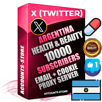 Professional Argentinian PREMIUM X (Twitter) accounts of manual registration and farming for the HEALTH & BEAUTY niche with high trust history photos and tweets — fully themed and optimized for HEALTH & BEAUTY advertising and promotion — 10000 niche-related live active followers 2009–2014 registration year Verified Email (Included) + Cookie JSON for secure import and login to the account + User Agent + High-quality filling (Photo Header Posts). Fully ready for targeted campaigns and ad launches from any country. Perfectly hold ads without bans. Ideal for any earning schemes affiliate promotions and marketing projects. Quality unlimited IPv4 proxy server included.