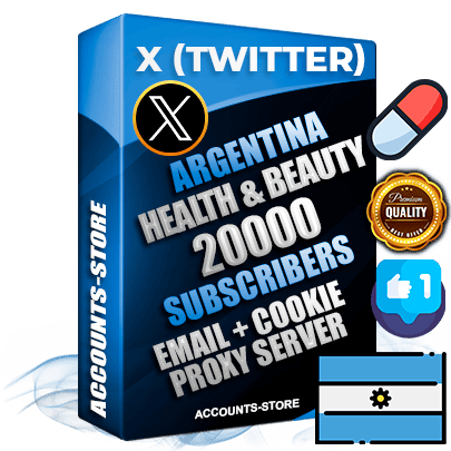 Professional Argentinian PREMIUM X (Twitter) accounts of manual registration and farming for the HEALTH & BEAUTY niche with high trust history photos and tweets — fully themed and optimized for HEALTH & BEAUTY advertising and promotion — 20000 niche-related live active followers 2009–2014 registration year Verified Email (Included) + Cookie JSON for secure import and login to the account + User Agent + High-quality filling (Photo Header Posts). Fully ready for targeted campaigns and ad launches from any country. Perfectly hold ads without bans. Ideal for any earning schemes affiliate promotions and marketing projects. Quality unlimited IPv4 proxy server included. Professional Argentinian PREMIUM X (Twitter) accounts of manual registration and farming for the HEALTH & BEAUTY niche with high trust history photos and tweets — fully themed and optimized for HEALTH & BEAUTY advertising and promotion — 20000 niche-related live active followers 2009–2014 registration year Verified Email (Included) + Cookie JSON for secure import and login to the account + User Agent + High-quality filling (Photo Header Posts). Fully ready for targeted campaigns and ad launches from any country. Perfectly hold ads without bans. Ideal for any earning schemes affiliate promotions and marketing projects. Quality unlimited IPv4 proxy server included.