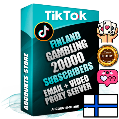 Professional Finnish PREMIUM TikTok accounts of manual registration and farming for the GAMBLING niche with high trust history profile photos and videos — fully themed and optimized for GAMBLING advertising and promotion — 20000 niche-related live active subscribers 2018–2022 registration years Verified Email (included) + Cookie JSON for secure import and login to the account + User Agent + high-quality content filling (profile photo banner and videos). Fully ready for targeted campaigns and ad launches from any country. Perfectly holds ads without bans. Ideal for any earning schemes affiliate promotions and marketing projects. Quality unlimited IPv4 proxy server included. Professional Finnish PREMIUM TikTok accounts of manual registration and farming for the GAMBLING niche with high trust history profile photos and videos — fully themed and optimized for GAMBLING advertising and promotion — 20000 niche-related live active subscribers 2018–2022 registration years Verified Email (included) + Cookie JSON for secure import and login to the account + User Agent + high-quality content filling (profile photo banner and videos). Fully ready for targeted campaigns and ad launches from any country. Perfectly holds ads without bans. Ideal for any earning schemes affiliate promotions and marketing projects. Quality unlimited IPv4 proxy server included.