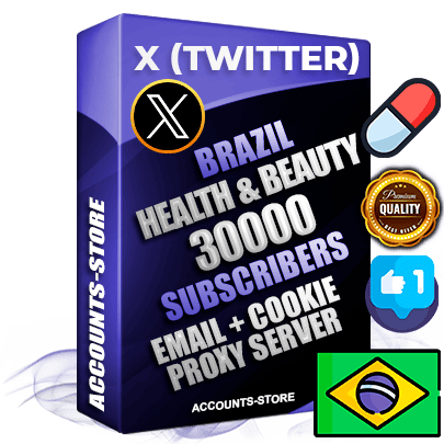 Professional Brazilian PREMIUM X (Twitter) accounts of manual registration and farming for the HEALTH & BEAUTY niche with high trust history photos and tweets — fully themed and optimized for HEALTH & BEAUTY advertising and promotion — 30000 niche-related live active followers 2009–2014 registration year Verified Email (Included) + Cookie JSON for secure import and login to the account + User Agent + High-quality filling (Photo Header Posts). Fully ready for targeted campaigns and ad launches from any country. Perfectly hold ads without bans. Ideal for any earning schemes affiliate promotions and marketing projects. Quality unlimited IPv4 proxy server included.
