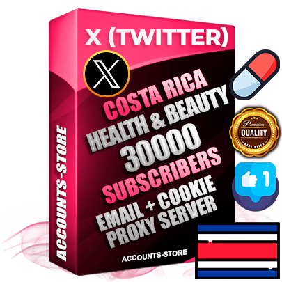 Professional Costa Rican PREMIUM X (Twitter) accounts of manual registration and farming for the HEALTH & BEAUTY niche with high trust history photos and tweets — fully themed and optimized for HEALTH & BEAUTY advertising and promotion — 30000 niche-related live active followers 2009–2014 registration year Verified Email (Included) + Cookie JSON for secure import and login to the account + User Agent + High-quality filling (Photo Header Posts). Fully ready for targeted campaigns and ad launches from any country. Perfectly hold ads without bans. Ideal for any earning schemes affiliate promotions and marketing projects. Quality unlimited IPv4 proxy server included. Professional Costa Rican PREMIUM X (Twitter) accounts of manual registration and farming for the HEALTH & BEAUTY niche with high trust history photos and tweets — fully themed and optimized for HEALTH & BEAUTY advertising and promotion — 30000 niche-related live active followers 2009–2014 registration year Verified Email (Included) + Cookie JSON for secure import and login to the account + User Agent + High-quality filling (Photo Header Posts). Fully ready for targeted campaigns and ad launches from any country. Perfectly hold ads without bans. Ideal for any earning schemes affiliate promotions and marketing projects. Quality unlimited IPv4 proxy server included.