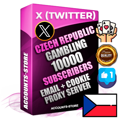 Professional Czech PREMIUM X (Twitter) accounts of manual registration and farming for the GAMBLING niche with high trust history photos and tweets — fully themed and optimized for GAMBLING advertising and promotion — 10000 niche-related live active followers 2009–2014 registration year Verified Email (Included) + Cookie JSON for secure import and login to the account + User Agent + High-quality filling (Photo Header Posts). Fully ready for targeted campaigns and ad launches from any country. Perfectly hold ads without bans. Ideal for any earning schemes affiliate promotions and marketing projects. Quality unlimited IPv4 proxy server included.