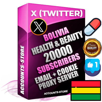 Professional Bolivian PREMIUM X (Twitter) accounts of manual registration and farming for the HEALTH & BEAUTY niche with high trust history photos and tweets — fully themed and optimized for HEALTH & BEAUTY advertising and promotion — 20000 niche-related live active followers 2009–2014 registration year Verified Email (Included) + Cookie JSON for secure import and login to the account + User Agent + High-quality filling (Photo Header Posts). Fully ready for targeted campaigns and ad launches from any country. Perfectly hold ads without bans. Ideal for any earning schemes affiliate promotions and marketing projects. Quality unlimited IPv4 proxy server included. Professional Bolivian PREMIUM X (Twitter) accounts of manual registration and farming for the HEALTH & BEAUTY niche with high trust history photos and tweets — fully themed and optimized for HEALTH & BEAUTY advertising and promotion — 20000 niche-related live active followers 2009–2014 registration year Verified Email (Included) + Cookie JSON for secure import and login to the account + User Agent + High-quality filling (Photo Header Posts). Fully ready for targeted campaigns and ad launches from any country. Perfectly hold ads without bans. Ideal for any earning schemes affiliate promotions and marketing projects. Quality unlimited IPv4 proxy server included.