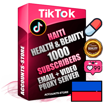 Professional Haitian PREMIUM TikTok accounts of manual registration and farming for the HEALTH & BEAUTY niche with high trust history profile photos and videos — fully themed and optimized for HEALTH & BEAUTY advertising and promotion — 1000 niche-related live active subscribers 2018–2022 registration years Verified Email (included) + Cookie JSON for secure import and login to the account + User Agent + high-quality content filling (profile photo banner and videos). Fully ready for targeted campaigns and ad launches from any country. Perfectly holds ads without bans. Ideal for any earning schemes affiliate promotions and marketing projects. Quality unlimited IPv4 proxy server included.