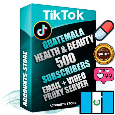 Professional Guatemalan PREMIUM TikTok accounts of manual registration and farming for the HEALTH & BEAUTY niche with high trust history profile photos and videos — fully themed and optimized for HEALTH & BEAUTY advertising and promotion — 500 niche-related live active subscribers 2018–2022 registration years Verified Email (included) + Cookie JSON for secure import and login to the account + User Agent + high-quality content filling (profile photo banner and videos). Fully ready for targeted campaigns and ad launches from any country. Perfectly holds ads without bans. Ideal for any earning schemes affiliate promotions and marketing projects. Quality unlimited IPv4 proxy server included.