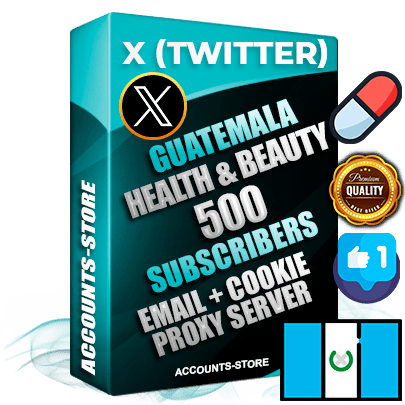 Professional Guatemalan PREMIUM X (Twitter) accounts of manual registration and farming for the HEALTH & BEAUTY niche with high trust history photos and tweets — fully themed and optimized for HEALTH & BEAUTY advertising and promotion — 500 niche-related live active followers 2009–2014 registration year Verified Email (Included) + Cookie JSON for secure import and login to the account + User Agent + High-quality filling (Photo Header Posts). Fully ready for targeted campaigns and ad launches from any country. Perfectly hold ads without bans. Ideal for any earning schemes affiliate promotions and marketing projects. Quality unlimited IPv4 proxy server included.