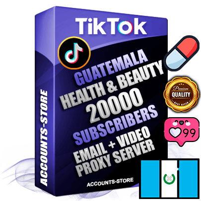 Professional Guatemalan PREMIUM TikTok accounts of manual registration and farming for the HEALTH & BEAUTY niche with high trust history profile photos and videos — fully themed and optimized for HEALTH & BEAUTY advertising and promotion — 20000 niche-related live active subscribers 2018–2022 registration years Verified Email (included) + Cookie JSON for secure import and login to the account + User Agent + high-quality content filling (profile photo banner and videos). Fully ready for targeted campaigns and ad launches from any country. Perfectly holds ads without bans. Ideal for any earning schemes affiliate promotions and marketing projects. Quality unlimited IPv4 proxy server included.