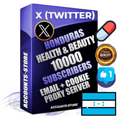 Professional Honduran PREMIUM X (Twitter) accounts of manual registration and farming for the HEALTH & BEAUTY niche with high trust history photos and tweets — fully themed and optimized for HEALTH & BEAUTY advertising and promotion — 10000 niche-related live active followers 2009–2014 registration year Verified Email (Included) + Cookie JSON for secure import and login to the account + User Agent + High-quality filling (Photo Header Posts). Fully ready for targeted campaigns and ad launches from any country. Perfectly hold ads without bans. Ideal for any earning schemes affiliate promotions and marketing projects. Quality unlimited IPv4 proxy server included.