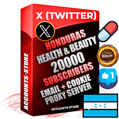 Professional Honduran PREMIUM X (Twitter) accounts of manual registration and farming for the HEALTH & BEAUTY niche with high trust history photos and tweets — fully themed and optimized for HEALTH & BEAUTY advertising and promotion — 20000 niche-related live active followers 2009–2014 registration year Verified Email (Included) + Cookie JSON for secure import and login to the account + User Agent + High-quality filling (Photo Header Posts). Fully ready for targeted campaigns and ad launches from any country. Perfectly hold ads without bans. Ideal for any earning schemes affiliate promotions and marketing projects. Quality unlimited IPv4 proxy server included.