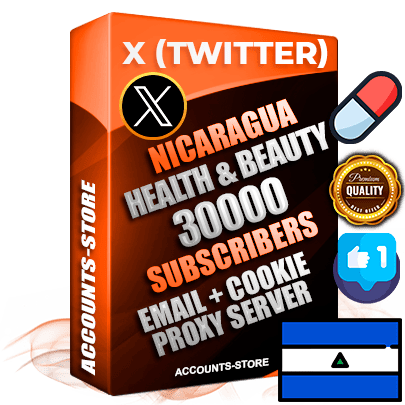 Professional Nicaraguan PREMIUM X (Twitter) accounts of manual registration and farming for the HEALTH & BEAUTY niche with high trust history photos and tweets — fully themed and optimized for HEALTH & BEAUTY advertising and promotion — 30000 niche-related live active followers 2009–2014 registration year Verified Email (Included) + Cookie JSON for secure import and login to the account + User Agent + High-quality filling (Photo Header Posts). Fully ready for targeted campaigns and ad launches from any country. Perfectly hold ads without bans. Ideal for any earning schemes affiliate promotions and marketing projects. Quality unlimited IPv4 proxy server included. Professional Nicaraguan PREMIUM X (Twitter) accounts of manual registration and farming for the HEALTH & BEAUTY niche with high trust history photos and tweets — fully themed and optimized for HEALTH & BEAUTY advertising and promotion — 30000 niche-related live active followers 2009–2014 registration year Verified Email (Included) + Cookie JSON for secure import and login to the account + User Agent + High-quality filling (Photo Header Posts). Fully ready for targeted campaigns and ad launches from any country. Perfectly hold ads without bans. Ideal for any earning schemes affiliate promotions and marketing projects. Quality unlimited IPv4 proxy server included.