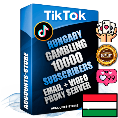 Professional Hungarian PREMIUM TikTok accounts of manual registration and farming for the GAMBLING niche with high trust history profile photos and videos — fully themed and optimized for GAMBLING advertising and promotion — 10000 niche-related live active subscribers 2018–2022 registration years Verified Email (included) + Cookie JSON for secure import and login to the account + User Agent + high-quality content filling (profile photo banner and videos). Fully ready for targeted campaigns and ad launches from any country. Perfectly holds ads without bans. Ideal for any earning schemes affiliate promotions and marketing projects. Quality unlimited IPv4 proxy server included. Professional Hungarian PREMIUM TikTok accounts of manual registration and farming for the GAMBLING niche with high trust history profile photos and videos — fully themed and optimized for GAMBLING advertising and promotion — 10000 niche-related live active subscribers 2018–2022 registration years Verified Email (included) + Cookie JSON for secure import and login to the account + User Agent + high-quality content filling (profile photo banner and videos). Fully ready for targeted campaigns and ad launches from any country. Perfectly holds ads without bans. Ideal for any earning schemes affiliate promotions and marketing projects. Quality unlimited IPv4 proxy server included.