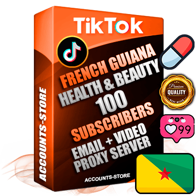 Professional Guiana PREMIUM TikTok accounts of manual registration and farming for the HEALTH & BEAUTY niche with high trust history profile photos and videos — fully themed and optimized for HEALTH & BEAUTY advertising and promotion — 100 niche-related live active subscribers 2018–2022 registration years Verified Email (included) + Cookie JSON for secure import and login to the account + User Agent + high-quality content filling (profile photo banner and videos). Fully ready for targeted campaigns and ad launches from any country. Perfectly holds ads without bans. Ideal for any earning schemes affiliate promotions and marketing projects. Quality unlimited IPv4 proxy server included.