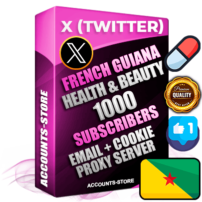 Professional Guiana PREMIUM X (Twitter) accounts of manual registration and farming for the HEALTH & BEAUTY niche with high trust history photos and tweets — fully themed and optimized for HEALTH & BEAUTY advertising and promotion — 1000 niche-related live active followers 2009–2014 registration year Verified Email (Included) + Cookie JSON for secure import and login to the account + User Agent + High-quality filling (Photo Header Posts). Fully ready for targeted campaigns and ad launches from any country. Perfectly hold ads without bans. Ideal for any earning schemes affiliate promotions and marketing projects. Quality unlimited IPv4 proxy server included.