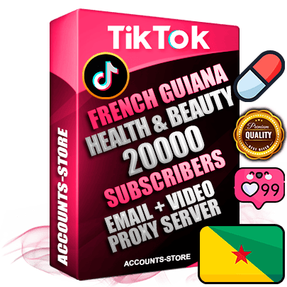 Professional Guiana PREMIUM TikTok accounts of manual registration and farming for the HEALTH & BEAUTY niche with high trust history profile photos and videos — fully themed and optimized for HEALTH & BEAUTY advertising and promotion — 20000 niche-related live active subscribers 2018–2022 registration years Verified Email (included) + Cookie JSON for secure import and login to the account + User Agent + high-quality content filling (profile photo banner and videos). Fully ready for targeted campaigns and ad launches from any country. Perfectly holds ads without bans. Ideal for any earning schemes affiliate promotions and marketing projects. Quality unlimited IPv4 proxy server included.