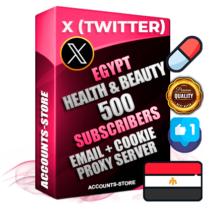 Professional Egyptian PREMIUM X (Twitter) accounts of manual registration and farming for the HEALTH & BEAUTY niche with high trust history photos and tweets — fully themed and optimized for HEALTH & BEAUTY advertising and promotion — 500 niche-related live active followers 2009–2014 registration year Verified Email (Included) + Cookie JSON for secure import and login to the account + User Agent + High-quality filling (Photo Header Posts). Fully ready for targeted campaigns and ad launches from any country. Perfectly hold ads without bans. Ideal for any earning schemes affiliate promotions and marketing projects. Quality unlimited IPv4 proxy server included.