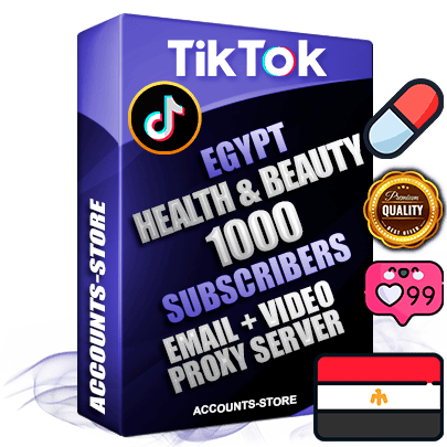 Professional Egyptian PREMIUM TikTok accounts of manual registration and farming for the HEALTH & BEAUTY niche with high trust history profile photos and videos — fully themed and optimized for HEALTH & BEAUTY advertising and promotion — 1000 niche-related live active subscribers 2018–2022 registration years Verified Email (included) + Cookie JSON for secure import and login to the account + User Agent + high-quality content filling (profile photo banner and videos). Fully ready for targeted campaigns and ad launches from any country. Perfectly holds ads without bans. Ideal for any earning schemes affiliate promotions and marketing projects. Quality unlimited IPv4 proxy server included. Professional Egyptian PREMIUM TikTok accounts of manual registration and farming for the HEALTH & BEAUTY niche with high trust history profile photos and videos — fully themed and optimized for HEALTH & BEAUTY advertising and promotion — 1000 niche-related live active subscribers 2018–2022 registration years Verified Email (included) + Cookie JSON for secure import and login to the account + User Agent + high-quality content filling (profile photo banner and videos). Fully ready for targeted campaigns and ad launches from any country. Perfectly holds ads without bans. Ideal for any earning schemes affiliate promotions and marketing projects. Quality unlimited IPv4 proxy server included.