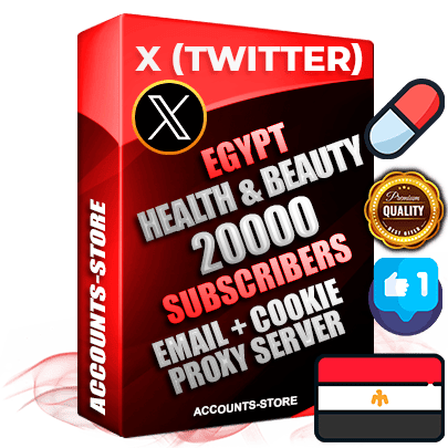 Professional Egyptian PREMIUM X (Twitter) accounts of manual registration and farming for the HEALTH & BEAUTY niche with high trust history photos and tweets — fully themed and optimized for HEALTH & BEAUTY advertising and promotion — 20000 niche-related live active followers 2009–2014 registration year Verified Email (Included) + Cookie JSON for secure import and login to the account + User Agent + High-quality filling (Photo Header Posts). Fully ready for targeted campaigns and ad launches from any country. Perfectly hold ads without bans. Ideal for any earning schemes affiliate promotions and marketing projects. Quality unlimited IPv4 proxy server included. Professional Egyptian PREMIUM X (Twitter) accounts of manual registration and farming for the HEALTH & BEAUTY niche with high trust history photos and tweets — fully themed and optimized for HEALTH & BEAUTY advertising and promotion — 20000 niche-related live active followers 2009–2014 registration year Verified Email (Included) + Cookie JSON for secure import and login to the account + User Agent + High-quality filling (Photo Header Posts). Fully ready for targeted campaigns and ad launches from any country. Perfectly hold ads without bans. Ideal for any earning schemes affiliate promotions and marketing projects. Quality unlimited IPv4 proxy server included.