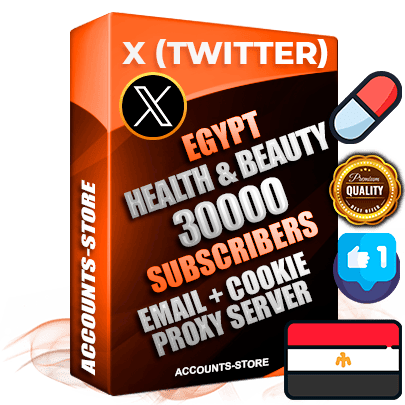 Professional Egyptian PREMIUM X (Twitter) accounts of manual registration and farming for the HEALTH & BEAUTY niche with high trust history photos and tweets — fully themed and optimized for HEALTH & BEAUTY advertising and promotion — 30000 niche-related live active followers 2009–2014 registration year Verified Email (Included) + Cookie JSON for secure import and login to the account + User Agent + High-quality filling (Photo Header Posts). Fully ready for targeted campaigns and ad launches from any country. Perfectly hold ads without bans. Ideal for any earning schemes affiliate promotions and marketing projects. Quality unlimited IPv4 proxy server included. Professional Egyptian PREMIUM X (Twitter) accounts of manual registration and farming for the HEALTH & BEAUTY niche with high trust history photos and tweets — fully themed and optimized for HEALTH & BEAUTY advertising and promotion — 30000 niche-related live active followers 2009–2014 registration year Verified Email (Included) + Cookie JSON for secure import and login to the account + User Agent + High-quality filling (Photo Header Posts). Fully ready for targeted campaigns and ad launches from any country. Perfectly hold ads without bans. Ideal for any earning schemes affiliate promotions and marketing projects. Quality unlimited IPv4 proxy server included.