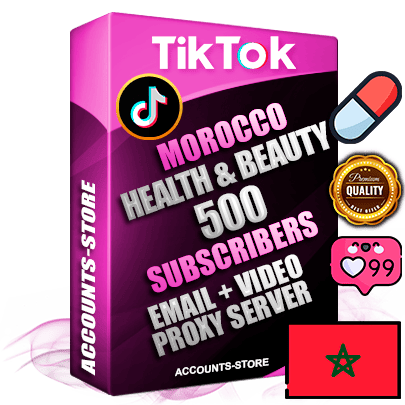 Professional Moroccan PREMIUM TikTok accounts of manual registration and farming for the HEALTH & BEAUTY niche with high trust history profile photos and videos — fully themed and optimized for HEALTH & BEAUTY advertising and promotion — 500 niche-related live active subscribers 2018–2022 registration years Verified Email (included) + Cookie JSON for secure import and login to the account + User Agent + high-quality content filling (profile photo banner and videos). Fully ready for targeted campaigns and ad launches from any country. Perfectly holds ads without bans. Ideal for any earning schemes affiliate promotions and marketing projects. Quality unlimited IPv4 proxy server included.